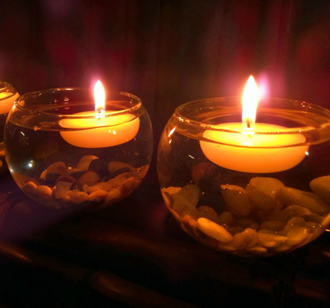 velas flotantes