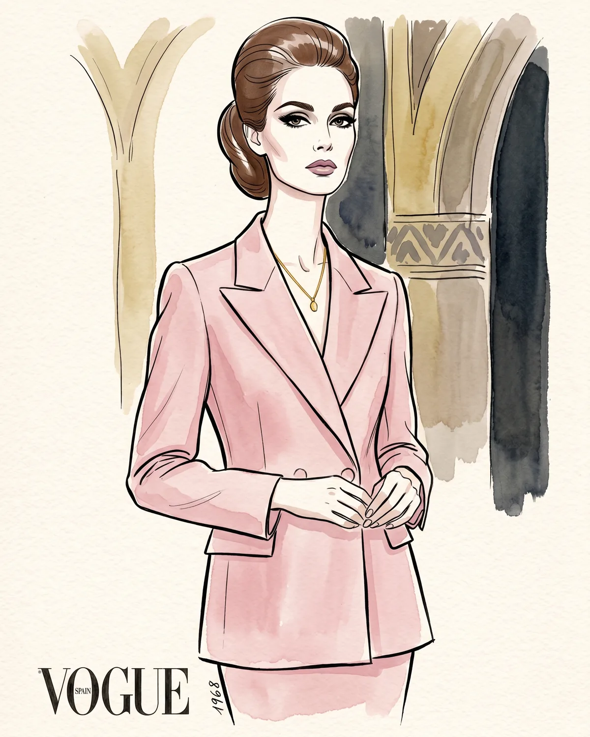 El método Letizia con el color: por qué este mayo ha vuelto al rosa pastel y al blanco roto