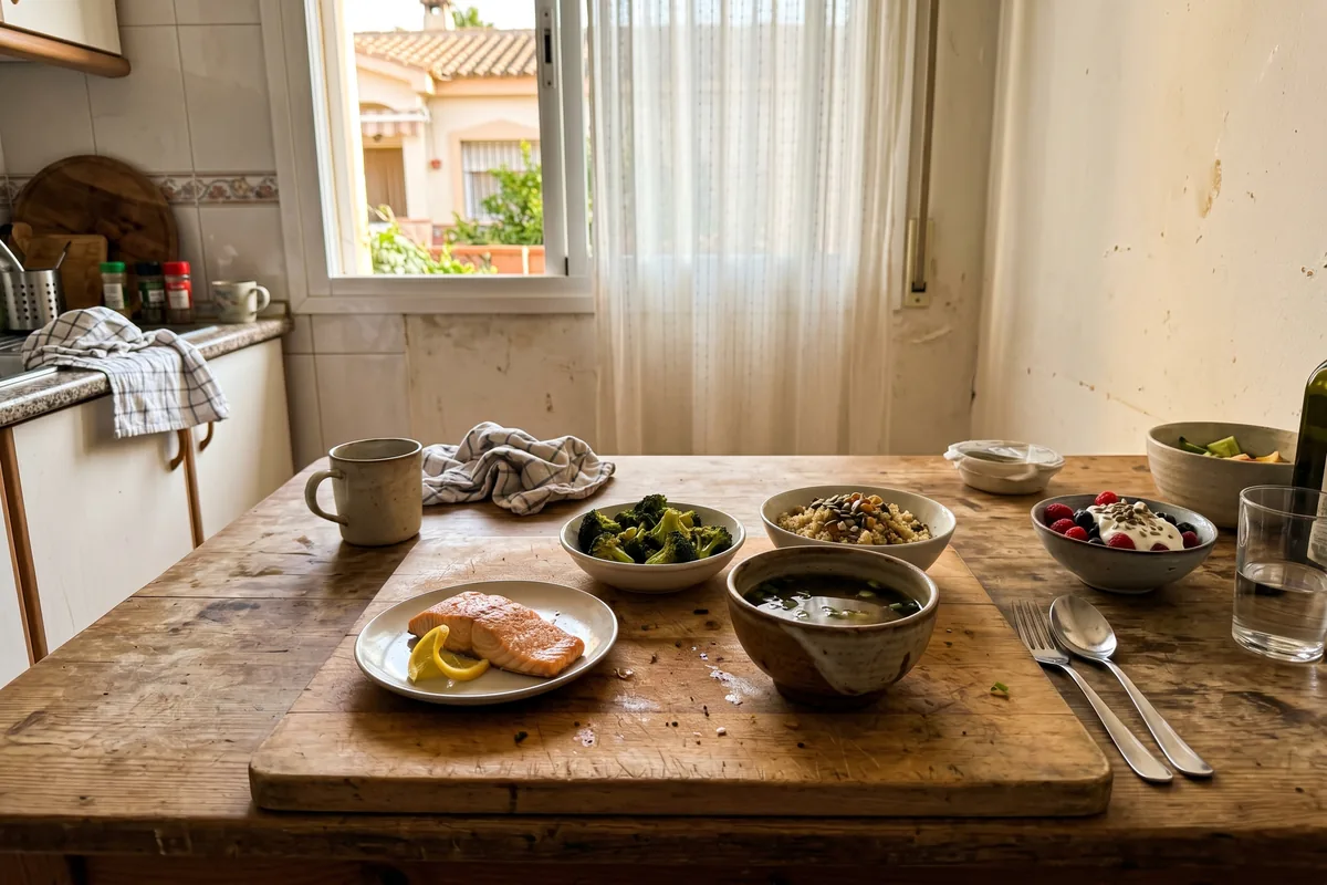 Menú de cinco días para la perimenopausia: proteína, fitoestrógenos y sin cocinar dos horas